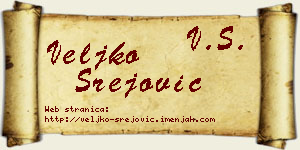 Veljko Srejović vizit kartica